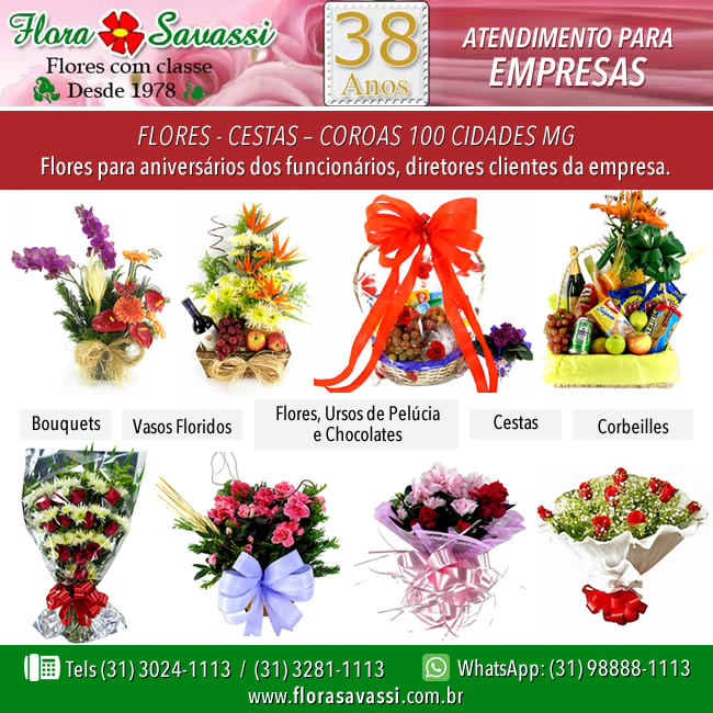 São Joaquim De Bicas MG floricultura flora flores cesta de café coroa